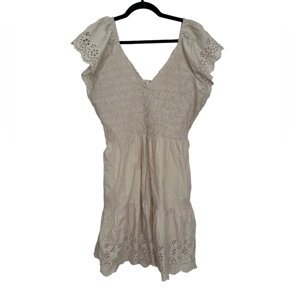 GAP Cream Eyelet Dress
